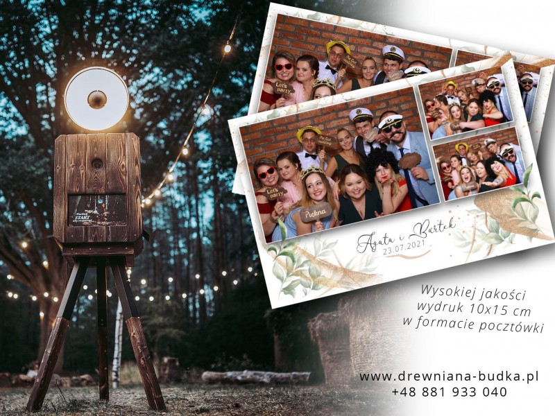 drewniana-fotobudka zdjęcie prezentacji gdzie wesele