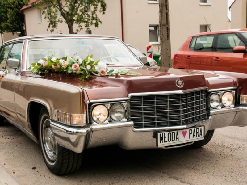 krazownik-szos-cadillac-1969-do-slubu zdjęcie prezentacji gdzie wesele