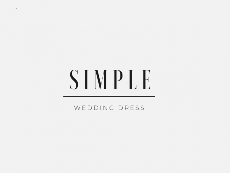 simple-wedding-dress zdjęcie prezentacji gdzie wesele